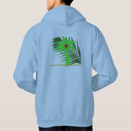 capuchon met palmblad hoodie (Achterkant)
