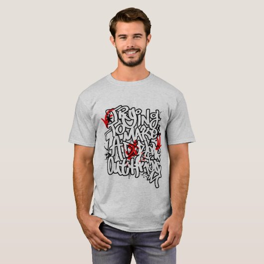 capuchon-motivatie t-shirt (Voorkant volledig)
