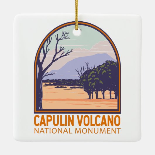 Capulin Volcano nationaal monument Keramisch Ornament (Achterkant)
