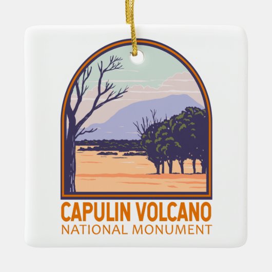 Capulin Volcano  nationaal monument Keramisch Ornament (Voorkant)