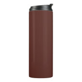 Caput mortuum (effen kleur) thermosbeker (Gedraaid links)