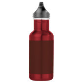 Caput mortuum (effen kleur) waterfles (Rechts)
