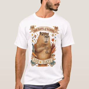 Capy 100 dagen school t-shirt