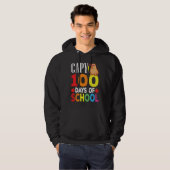 Capy 100 Days Of School Teacher Capybara Hoodie (Voorkant volledig)