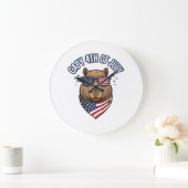 Capy 4 juli Patriotisch Capybara Vectorontwerp_ Grote Klok (Huis)