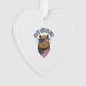 Capy 4 juli Patriotisch Capybara Vectorontwerp_ Ornament (voorkant)