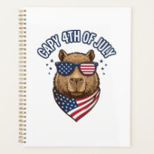 Capy 4 juli Patriotisch Capybara Vectorontwerp_ Planner (Voorkant)