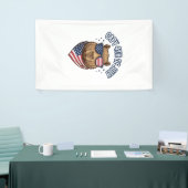 Capy 4 juli Patriotisch Capybara Vectorontwerp_ Spandoek (Beurs)