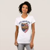 Capy 4 juli Patriotisch Capybara Vectorontwerp_ T-shirt (Voorkant volledig)