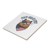 Capy 4 juli Patriotisch Capybara Vectorontwerp_ Tegeltje (Zijkant)