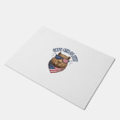 Capy 4 juli Patriotische Capybara Vector Design_ Deurmat (Schuin)