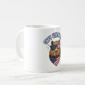 Capy 4 juli Patriotische Capybara Vector Design_ Koffiemok (Voorkant links)