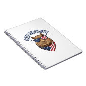 Capy 4 juli Patriotische Capybara Vector Design_ Notitieboek (Rechterzijde)