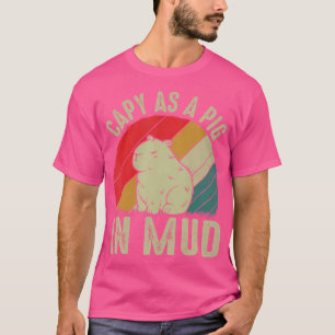 Capy als een varken in modderknaagdier Capybara Lo T-shirt