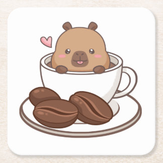 Capy Bara Coffee Cup Papier Onderzetter