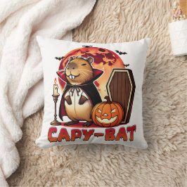 Capy-bat Capybara Halloween Kussen