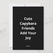 Capy Better Together Cute Animal Design  Feestdagenkaart (Achterkant)