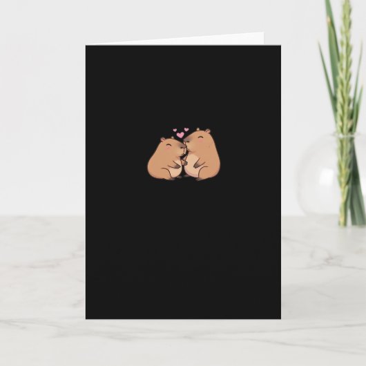 Capy Better Together Cute Dierenontwerp  Kaart (Voorkant)
