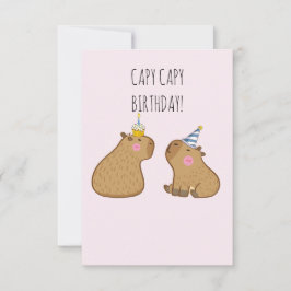 Capy Birthday Bedankkaart