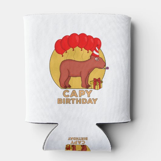 Capy Birthday Blikjeskoeler (Achterkant)