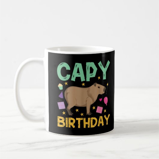 Capy Birthday, Cappybara, Capybara Koffiemok (Links)