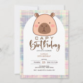 Capy birthday capybara kids birthday kaart (Voorkant)