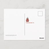 "CAPY BIRTHDAY" Capybara met partijgebonden Pet Briefkaart (Achterkant)