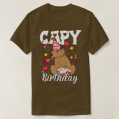 Capy Birthday Capybara Plush Cappybara Capybara T-shirt (Design voorkant)
