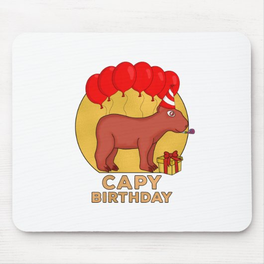Capy Birthday Muismat (Voorkant)