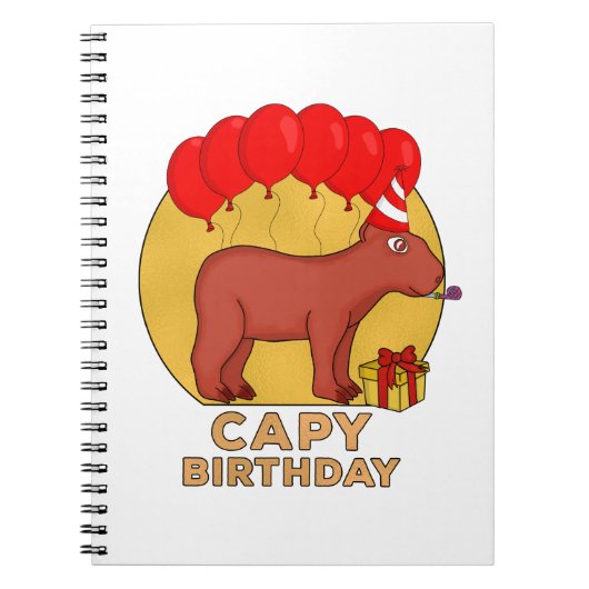 Capy Birthday Notitieboek (Voorkant)