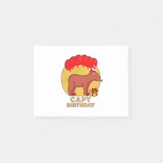 Capy Birthday Post-it® Notes (Voorkant)