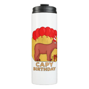 Capy Birthday Thermosbeker