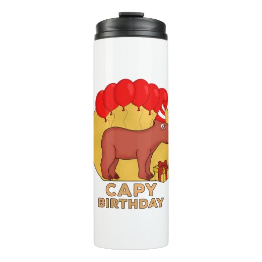 Capy Birthday Thermosbeker (Voorkant)