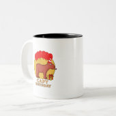 Capy Birthday Tweekleurige Koffiemok (Voorkant links)