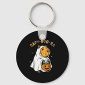 Capy-boo-ra Cappy Halloween Funny Capybara Costume Sleutelhanger (Voorkant)
