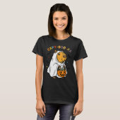 Capy-boo-ra Cappy Halloween Funny Capybara Costume T-shirt (Voorkant volledig)