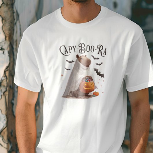 Capy-Boo-Ra Capybara Halloween Grappig T-shirt