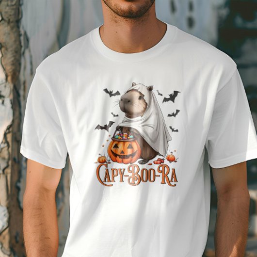 Capy-boo-ra Capybara Halloween Grappig T-shirt