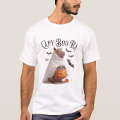 Capy-Boo-Ra Capybara Halloween Grappig T-shirt (Voorkant)