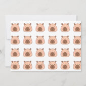 Capy capy birthday invitation kaart (Achterkant)