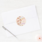 Capy capy birthday ronde sticker (Envelop)