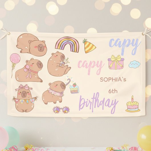 Capy capy birthday spandoek