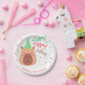 Capy capy capybara birthday papieren bordje (Feest)