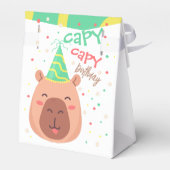 Capy capy capybara verjaardag bedankdoosjes (Achterkant)