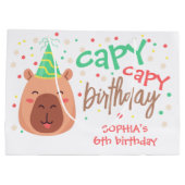 Capy capy capybara verjaardag groot cadeauzakje (Achterkant)