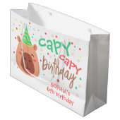 Capy capy capybara verjaardag groot cadeauzakje (Voorkant Gekanteld)