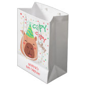 Capy capy capybara verjaardag medium cadeauzakje (Voorkant Gekanteld)