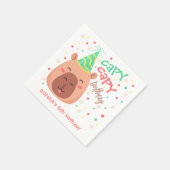 Capy capy capybara verjaardag servet (Hoek)