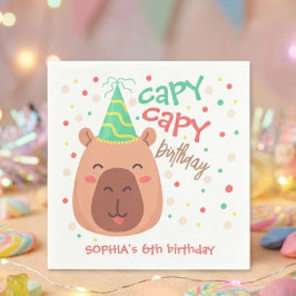 Capy capy capybara verjaardag servet