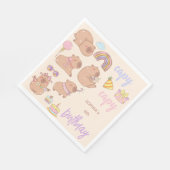 Capy capy verjaardag servet (Hoek)